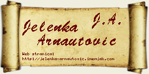 Jelenka Arnautović vizit kartica